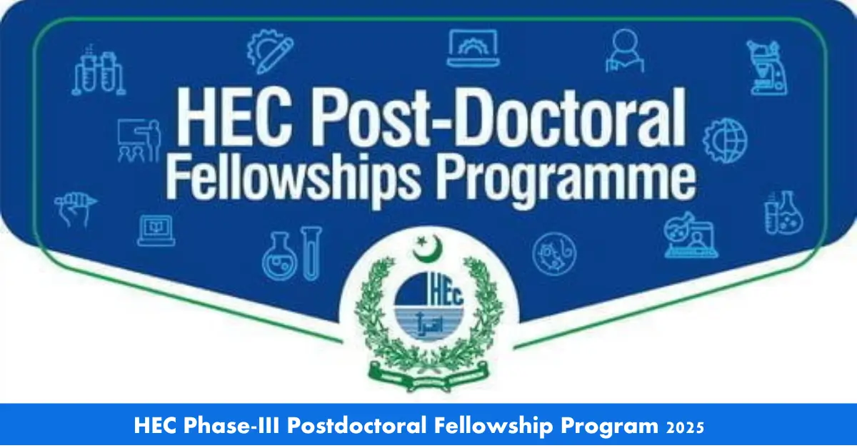 HEC Post-Doctoral Fellowship Programme (Phase-III, Batch-V) 2025 – Apply Now