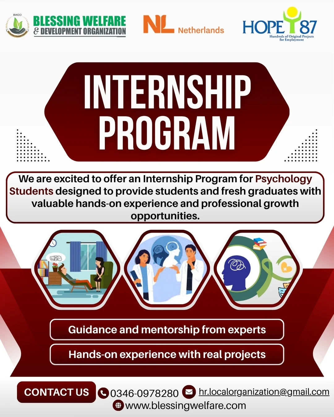 Internship Program for Psychology Students – Blessing Welfare & Development Organization